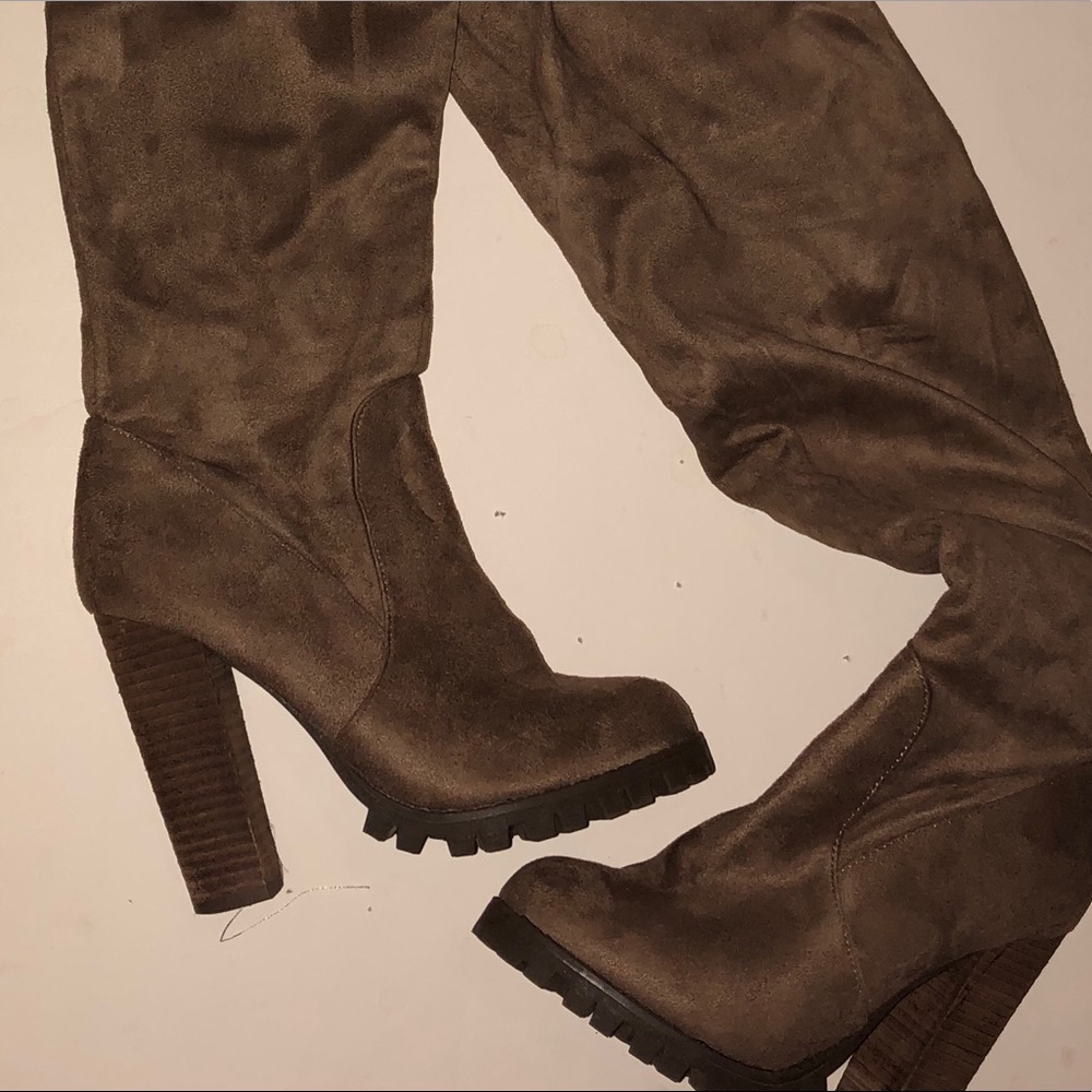 Charlotte Russe Brand Thigh High Boots Sz 7